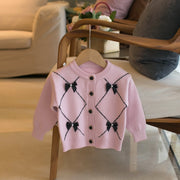 Children's Sweater Bow Knot Girls' Cardigan